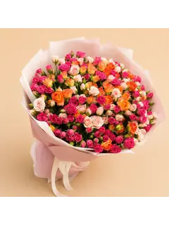 Sunset Spray Roses