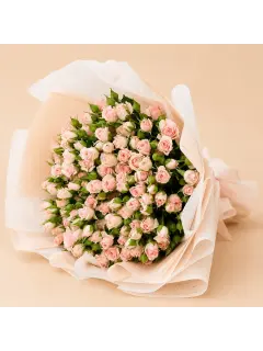 100 Pink Spray Roses