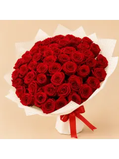 51 Red Roses Premium