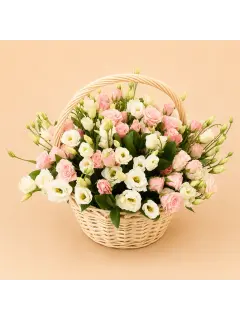 Eustoma Garden Basket
