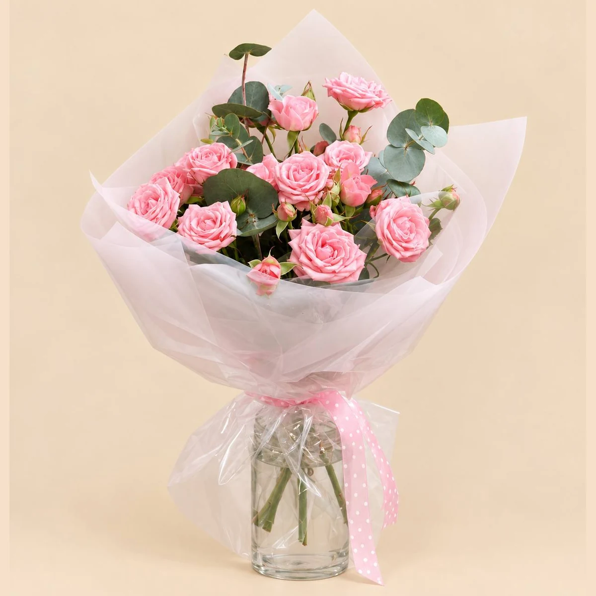 Spray Roses in Vase