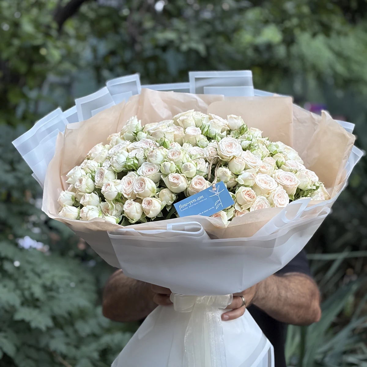 White Spray Roses Bouquet
